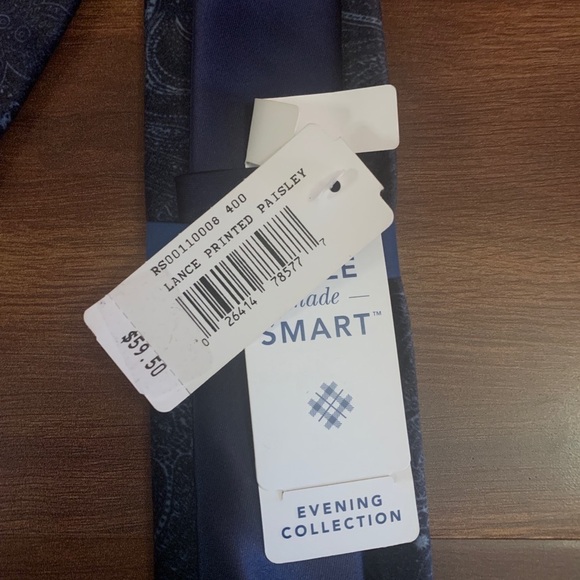 🌿SALE🌿 RYAN SEACREST Blue Silk Necktie - Picture 3 of 7